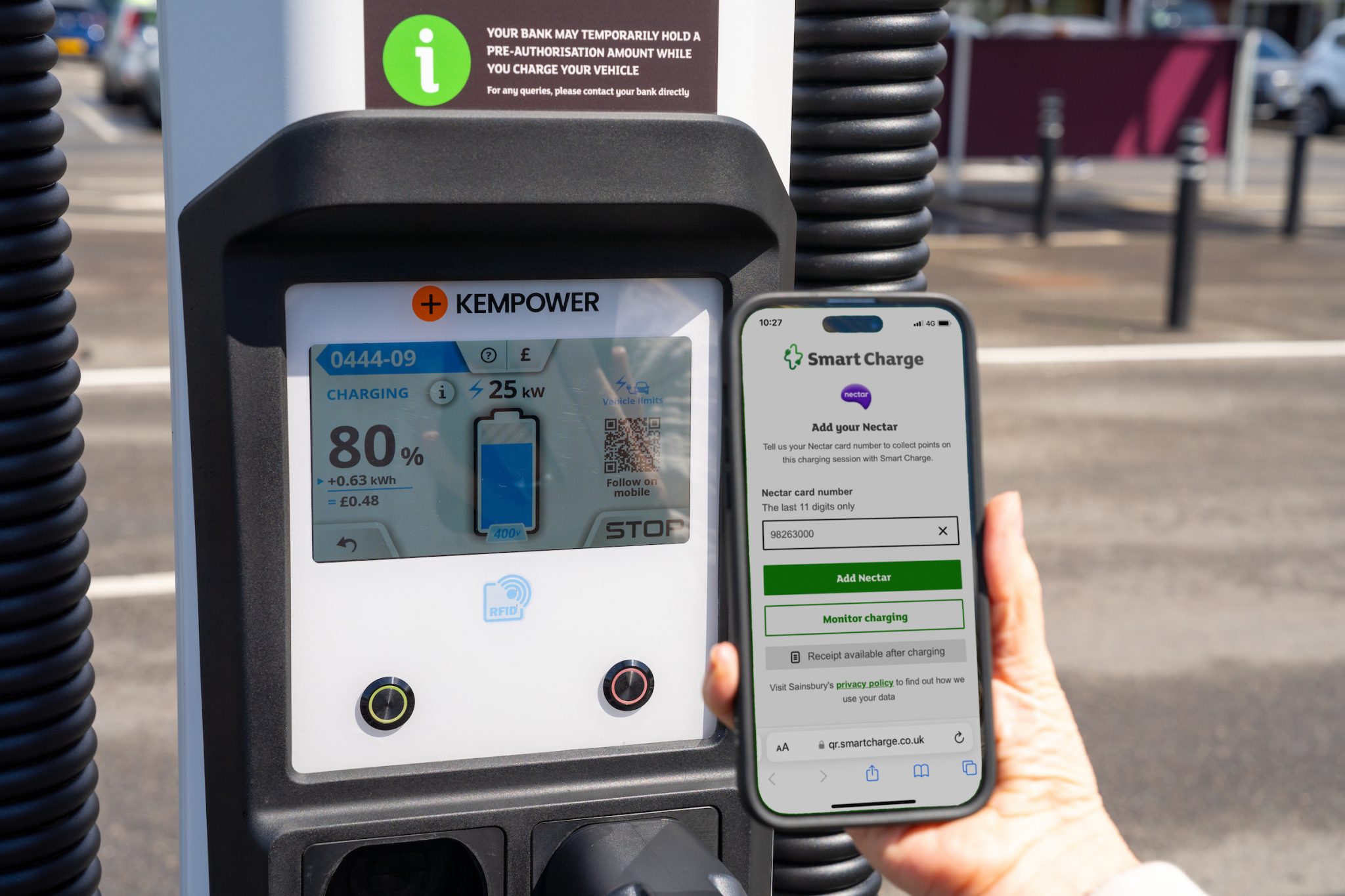 Smart Charge from Sainsbury’s offers Nectar points Inside Sustainability